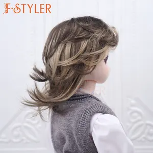 FSTYLER Doll Hair Curly Curls Wave Accessories Factory Wholesale Bulk Sale Customization For 1/4 1/6 Synthetic Mohair BJD Wigs