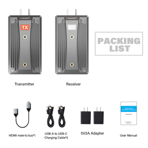 Kit d'extension sans fil portable 200M, transmission vidéo HD sans fil, émetteur et récepteur pour appareil photo reflex numérique, ordinateur portable, PC vers TV - Product Image 6