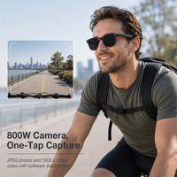 Lunettes Intelligentes IA avec Caméra 8MP, Enregistrement Vidéo HD, Appel, Traduction IA, Transfert Wi-Fi pour Hommes et Femmes