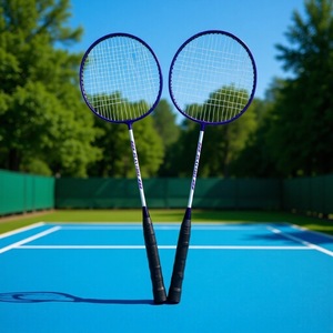 Raquette de <span class=keywords><strong>badminton</strong></span> JIAXIN pour débutants, entraînement de loisirs en plein air, légère, en alliage de fer, dureté moyenne, manche G5, raquette fendue - Product Image 2