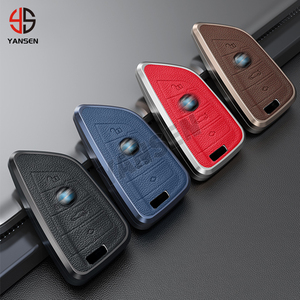 Étui à clés en cuir YS pour <span class=keywords><strong>BMW</strong></span> série 3 5 530li 525 325li X1 X3 X5 X6 <span class=keywords><strong>porte</strong></span>-clés - Product Image 2