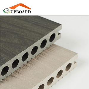 Chine Couverture de sol de pont en plastique mince extérieur gaufrage panneau de terrasse recyclé panneau de plancher en WPC - Product Image 4