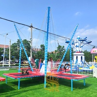Vente en gros SHENLON Manèges de parc d'attractions, Jeu mobile pour enfants, Trampoline électrique de saut à l'élastique, Capacité 1/4/6 personnes