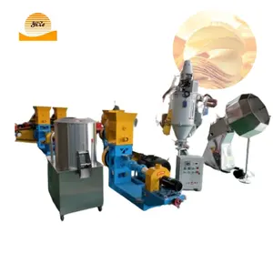 Industrial Food Flavoring Puffing Wheat Rice Puffed Food Extruder Machine Extruded Corn Puffed Snacks Food Production Line