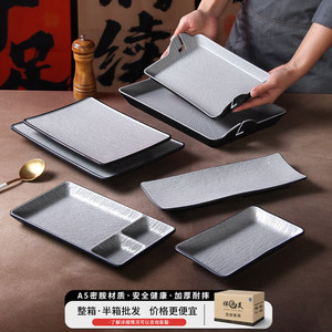 Xiangyuan <b>melamine</b> tableware <b>plates</b>, commercial creative thickened round <b>plates</b>, hotel hot pot buffet plating, restaurant - Product Image 3