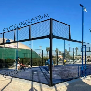 EXITO 2026 Pista de Pádel Exterior con Techo, Directo de Fábrica, Pista de Pádel Panorámica Completa, Equipo de Instalación Disponible - Product Image 3