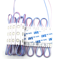 Module LED extérieur haute puissance 12V IP65, 3 lumières SMD 2835, série d'encapsulation en aluminium et plastique pour enseignes lumineuses