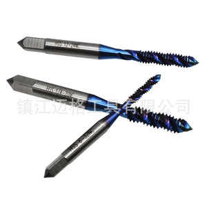 Spiral Tap Hss High Speed Steel American Standard Blue Plated 6Pc Machine Tap For Through And Blind Hole - Product Image 4