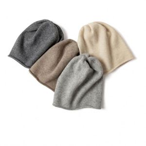 Wholesale Slouch Cashmere Wool Winter <b>Hat</b> Autumn Knitted Beanie <b>Hat</b> - Product Image 1
