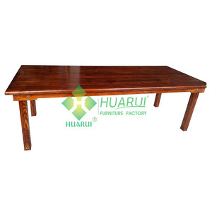 घटना ठोस लकड़ी देहाती शैली फार्म टेबल - Product Image 6