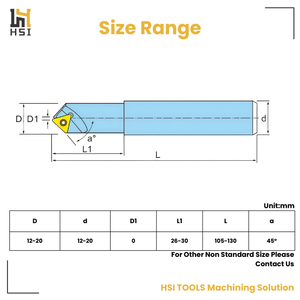 <strong>45</strong> <strong>Degree</strong> Chamfering End <strong>Mill</strong> for TCMX Insert CNC Indexable Spot Drill &amp; <strong>Chamfer</strong> Cutter for Hole Deburring - Product Image 3