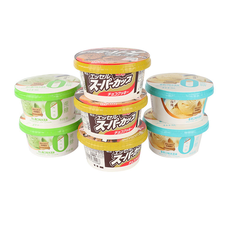 Food grade disposable packaging dessert ice cream container paper ice cream cup