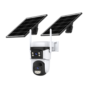 Caméra PTZ 4G à double objectif 4MP avec suivi automatique des personnes par IA 270° °   Pan 360 °   Batterie solaire 10400 mAh avec vision nocturne couleur - Product Image 2