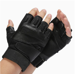 DF0414 New in Stock: Sandy Color Black-Hawk Tactical Gloves, Half-finger Design, Outdoor Combat Use, Wrist Guards - Product Image 5