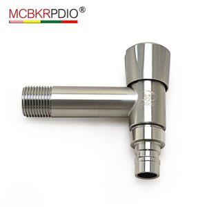 Design moderne Extension 1/2 Long <span class=keywords><strong>robinet</strong></span> sanitaire de jardin en acier inoxydable à ouverture rapide Type T céramique eau froide cuisine extérieure - Product Image 1