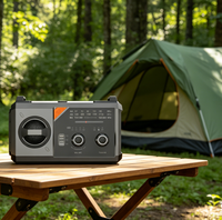 20000mAh Powerbank LED-Taschenlampe Multifunktions-Notfallradio Solar-/Kurbelaufladung AM/FM Kabelloser Lautsprecher ABS 10-30W Ausgangsleistung