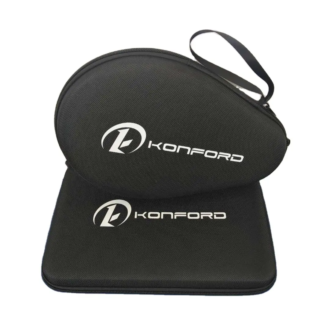 Popular Custom Table Tennis Bag OEM/ODM Print Logo Oxford Canvas Aluminum Leather Wholesale Ping-Pong Racket Paddle Bat Case