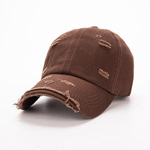 หมวกแก๊ป 6 แผง ปรับได้ คุณภาพสูง สไตล์วินเทจ ลุคทำเก่า ไม่มีโครง ออกแบบเอง สไตล์อเมริกัน สำหรับเดินทาง ปั่นจักรยาน - Product Image 2