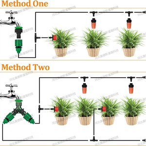 Kit de riego por goteo de 40 metros, sistema automático de riego de flores de PVC para macetas de jardín y horticultura - Product Image 1