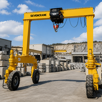 SEVENCRANE 40t Rubber Tyred Gantry Crane Tugas Berat Elektrik untuk Pelabuhan dan Area Kontainer
