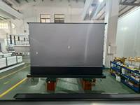 Écran de projection motorisé électrique de 100 pouces, écran de projection au sol, 4K HD ALR, écrans de projection roulants, projecteur laser UST, portable, pour la maison