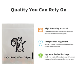 बालों की चोटियों, पालतू जानवरों की ग्रूमिंग और दांतों के गैप के लिए बहुउद्देशीय इलास्टिक रबर बैंड 1/8 3/16 1/4 5/16 इंच 3.5oz 4. - Product Image 2