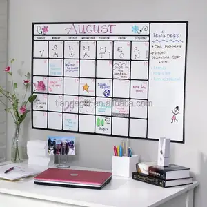 Monatlicher Wochen planer PET Whiteboard Aufkleber Kühlschrank Magnet Kalender