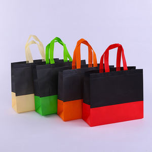 Wehzhou plegable aislado bolso de compras de comestibles 2 color bolso no tejido - Product Image 1