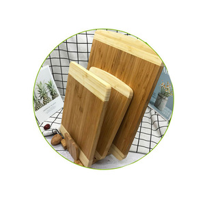 Juego de tablas de cortar de bambú de madera maciza, rectangulares, antibacterianas, para cortar frutas y verduras - Product Image 2
