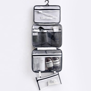 Makyaj çantası özel beyaz kese hafif <span class=keywords><strong>Tyvek</strong></span> kozmetik çantaları seyahat makyaj çantası özel etiket asılı yıkama lüks elbise BSCI - Product Image 6