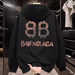 Felpa con Cappuccio Balen ciaga 2025, Stile Urbano di Lusso, Oversize Iconico, Streetwear, Tessuto 100% Cotone con Logo Distintivo - Product Image 4