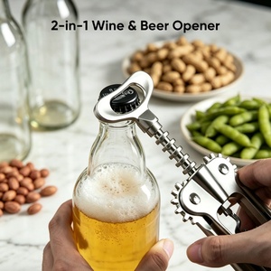 Wholesale Zinc Alloy Wine Uncorking Device Heavy Duty Grape-Wine Bottle Lifter Labor Saving Manual Cork <b>Puller</b> - Product Image 2