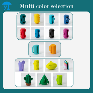 Bolsa de silicona duradera con logotipo personalizado en forma de cactus para caca de perro, contenedor de embalaje, dispensador, bolsa de basura portátil para mascotas - Product Image 6