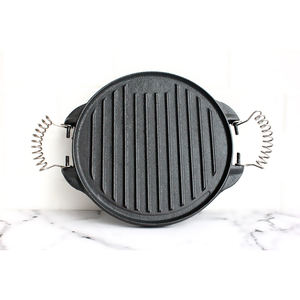 <span class=keywords><strong>Plaque</strong></span> <span class=keywords><strong>de</strong></span> barbecue réversible à deux poignées pour cuisinière à gaz - Product Image 6