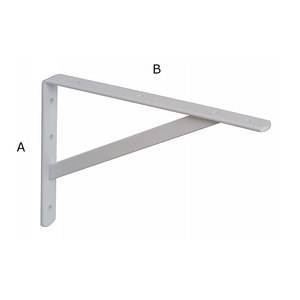 L'étagère en acier peint en blanc robuste de 400mm prend en charge le support d'étagère en fer de conception moderne de 10 pièces Article 773 SIPA - Product Image 1