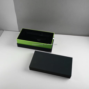 Kotak Hadiah <span class=keywords><strong>2</strong></span>-Piece dari Karton Kaku yang Dapat Didaur Ulang, dengan Laminasi Hitam Mewah, Embos, dan Tutup Angkat yang Kuat untuk Kemasan Pil - Product Image 3