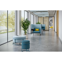 Canapé de bureau modulaire moderne multicolore, ensemble de canapés modulaires pour appartement et hôtel