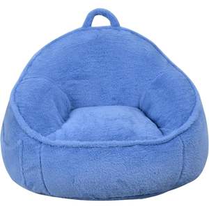 Fauteuil Poire pour Enfants Design Moderne Rembourré en Mousse Portable Canapé en Tissu Velours Coussin en Peluche Réglable 3 Ans+ - Product Image 4