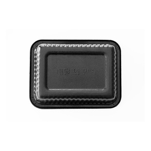 [Ecotainer] thân thiện với môi trường PP bọt vuông súp container màu đen sinh thái hiệu quả PP bọt súp container với giảm nhựa - Product Image 3