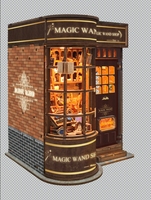 Puzzle en bois 3D et kit de maison miniature à construire soi-même - Modèle de niche à livres personnalisée, ensemble de maison en bois, échelle 1:32, blocs de construction, jouet éducatif
