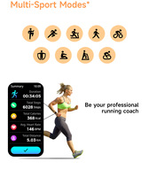 Dispositivos Inteligentes, Reloj Inteligente Android Cuadrado con Asistente de Voz IA, Monitor de Frecuencia Cardíaca, Presión Arterial y Oxígeno, Fitness, Responde Llamadas