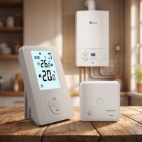 Thermostat intelligent sans fil WIFI pour chaudière à gaz, programmable, avec télécommande