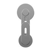 Support de téléphone portable magnétique en alliage d'aluminium à fixation latérale, hauteur réglable, pliable, poignée flexible pour ordinateur portable et voiture