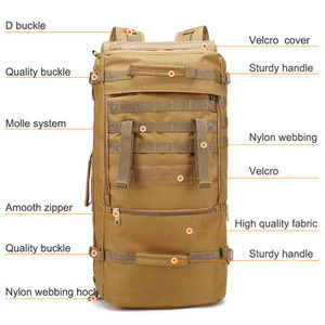 Custom Men Travel Bags Rucksack Large Capacity Tactical Hiking Camping Hunting Outdoor Travel <b>Waterproof</b> <b>Backpack</b> - Product Image 2