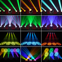 Luz Móvil de Cabeza con Efecto de Haz de Luz LED de 180 W, Mini Luz Estroboscópica con Prisma 3D y Efecto Halo, Luces de Fiesta DMX512 para Equipos de Iluminación de Escenario para DJ