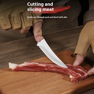 Cuchillo Doméstico de Acero Inoxidable Hummingbird D2 para Pelar Frutas y Carne, Herramienta de Cocina Multifuncional con Mango de Goma, Portátil - Product Image 4