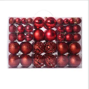 Großhandel übergroßen rot ornamente-6 Cm Weihnachten Baum Dekoration Mehrfarben Oversize Riesige Riesige Lockdown Anhänger Fühlte Geschenk Box Weihnachten Ball