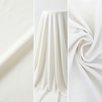 Tissus jersey en soie de lait extensible Spandex/Polyester, résistants à l'abrasion, de poids moyen, écologiques, fournis directement par le fabricant