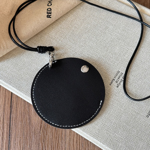 Collar de cuerda tejida en forma de corazón tridimensional de cuero de Venta caliente 2025 collar de gafas de sol con llave de moda Ins único - Product Image 3