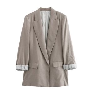 KAR-OT ZA 여성 2024 여름 프리미엄 블랙 혼방 카디건 블레이저 2753530 - Product Image 3